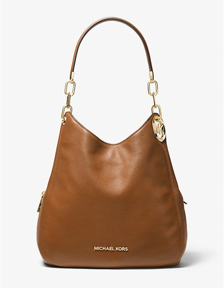 Lillie Large Pebbled Leather Shoulder Bag