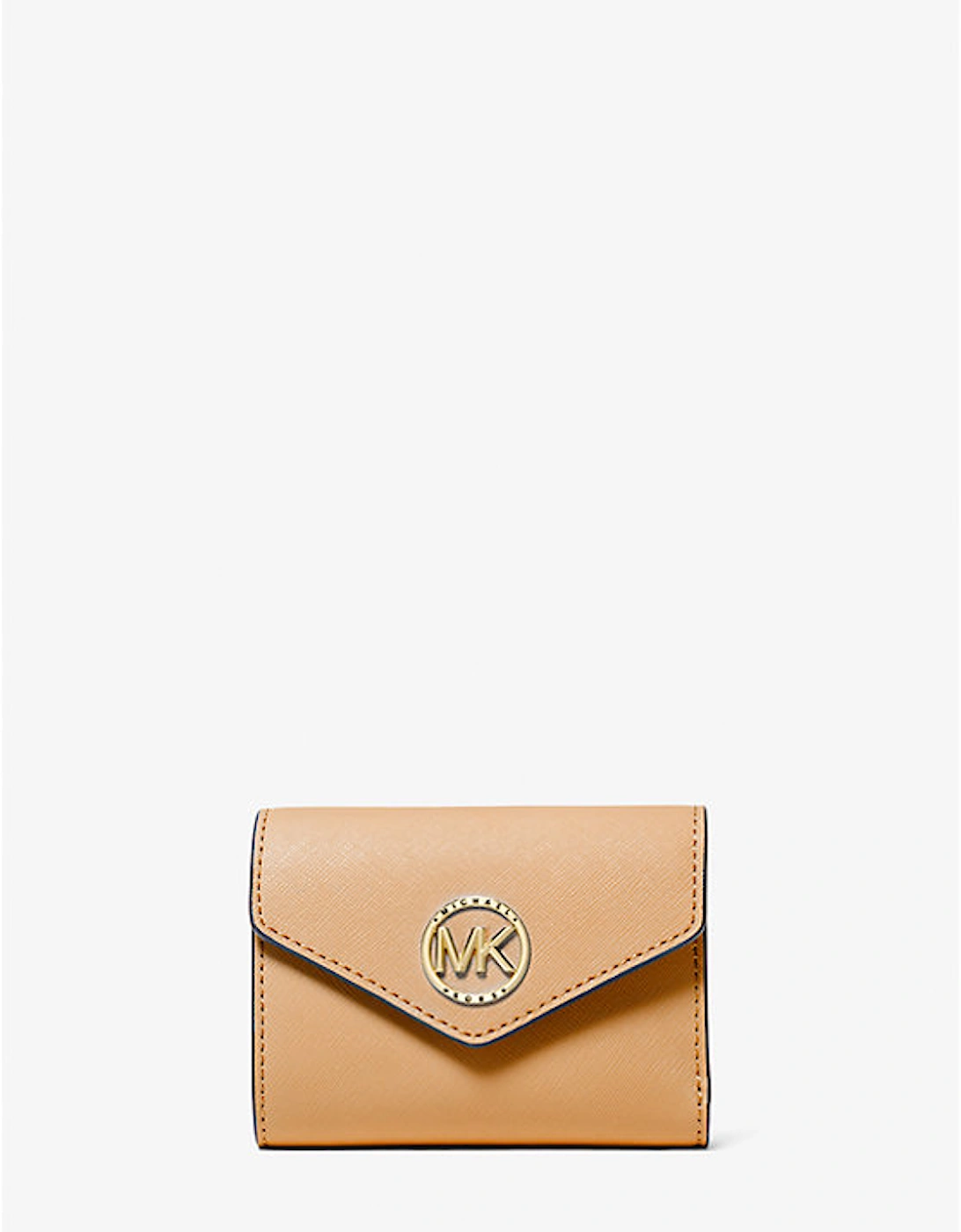 Carmen Medium Saffiano Leather Tri-Fold Envelope Wallet, 2 of 1