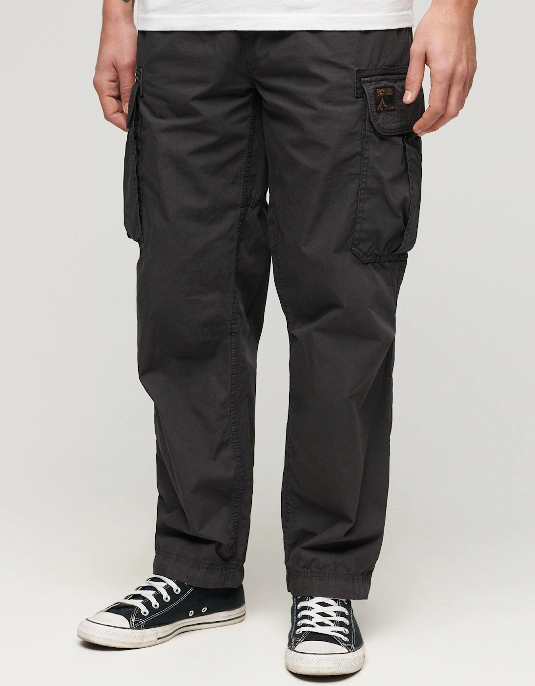 Baggy Parachute Cargo Trousers - Black, 2 of 1