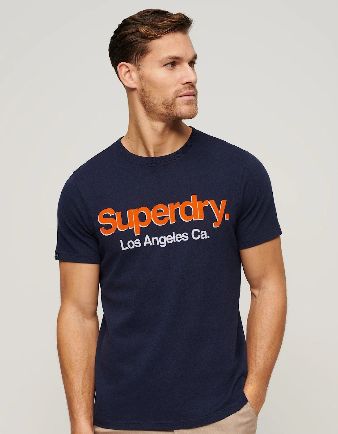 Core Logo Classic Washed T-Shirt - Navy, 2 of 1