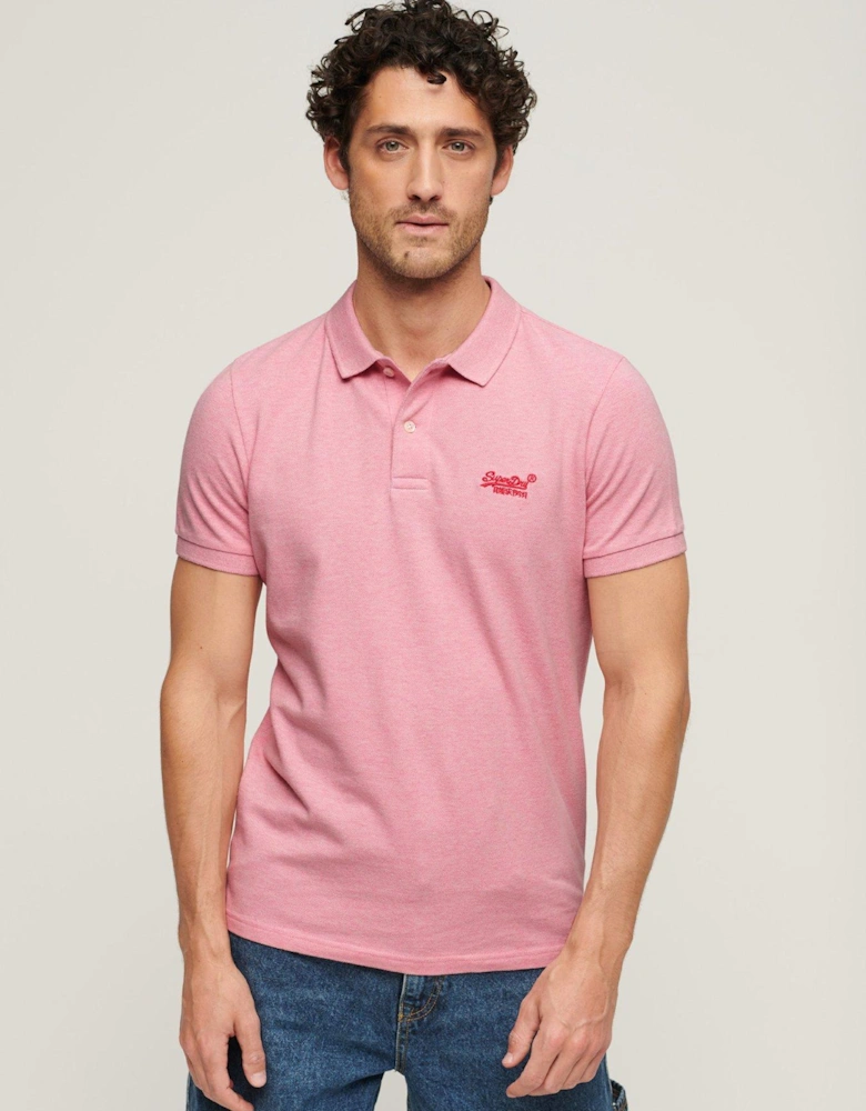 Classic Pique Regular Fit Polo Shirt - Light Pink
