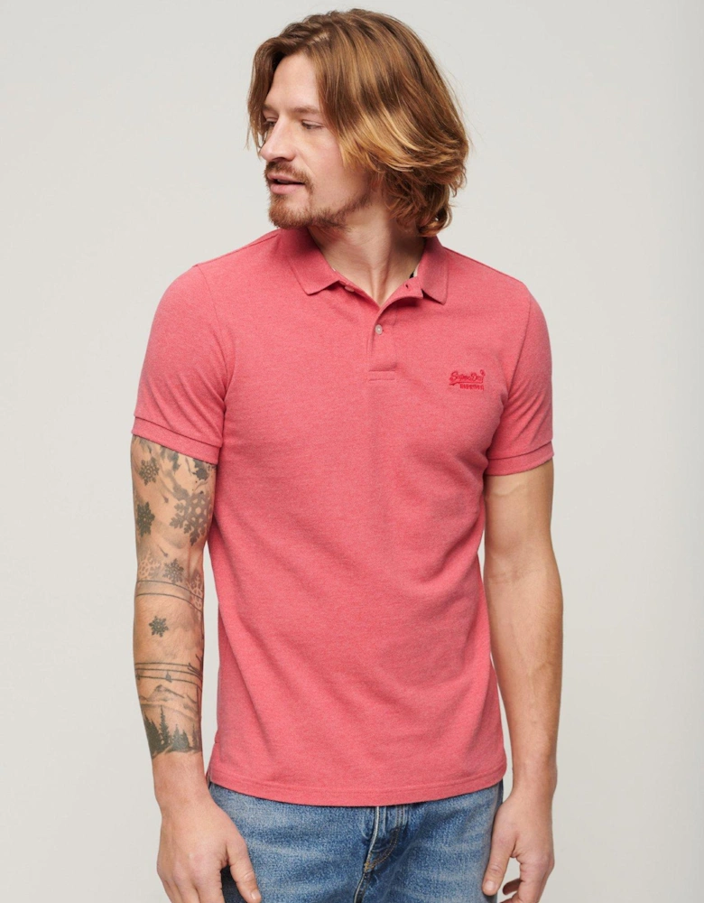 Classic Pique Regular Fit Polo Shirt - Pink