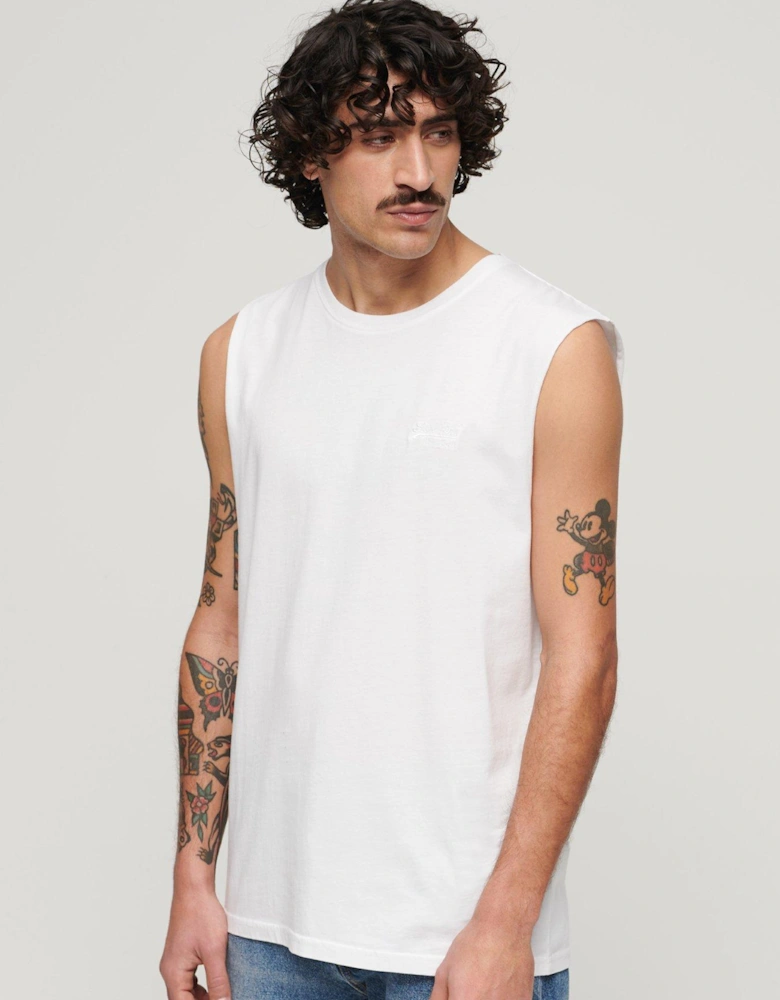 Essential Logo Vest - White