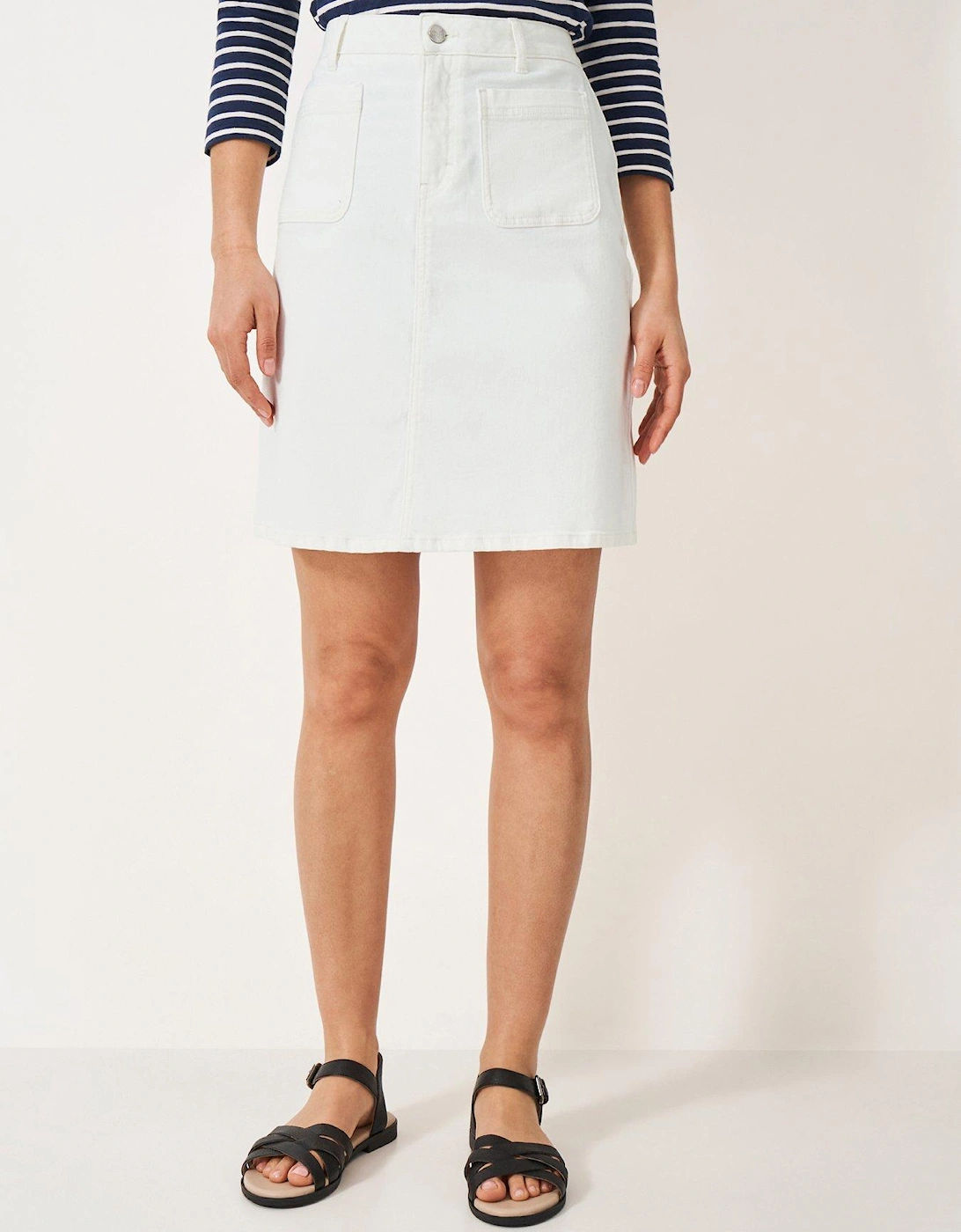 Analee short denim skirt - White, 2 of 1