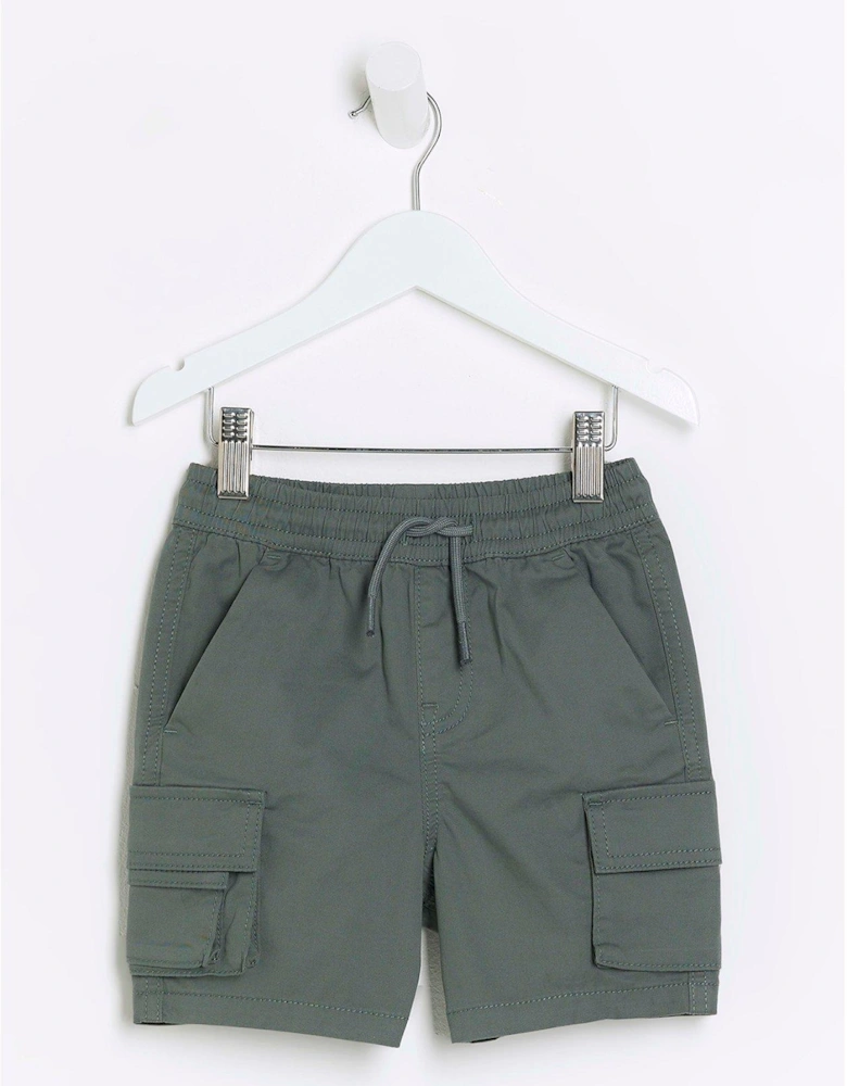 Mini Boys Cargo Shorts - Green