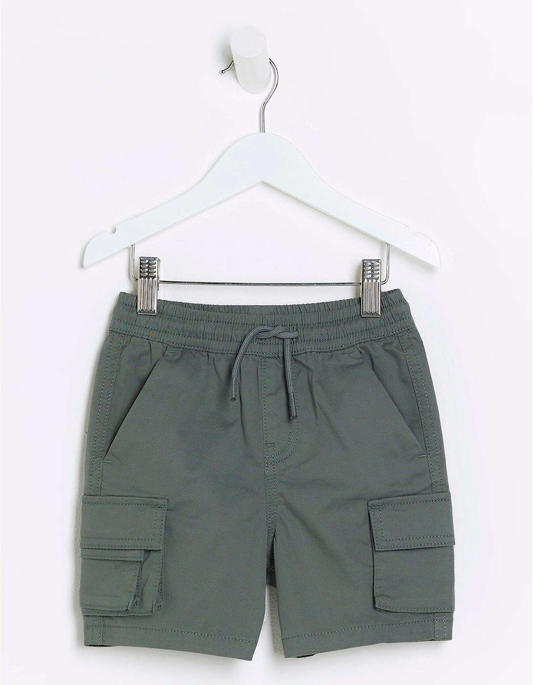 Mini Boys Cargo Shorts - Green, 2 of 1