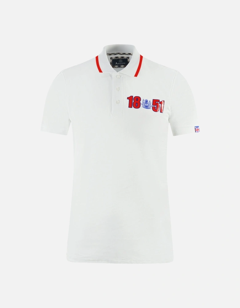 London 1851 White Polo Shirt