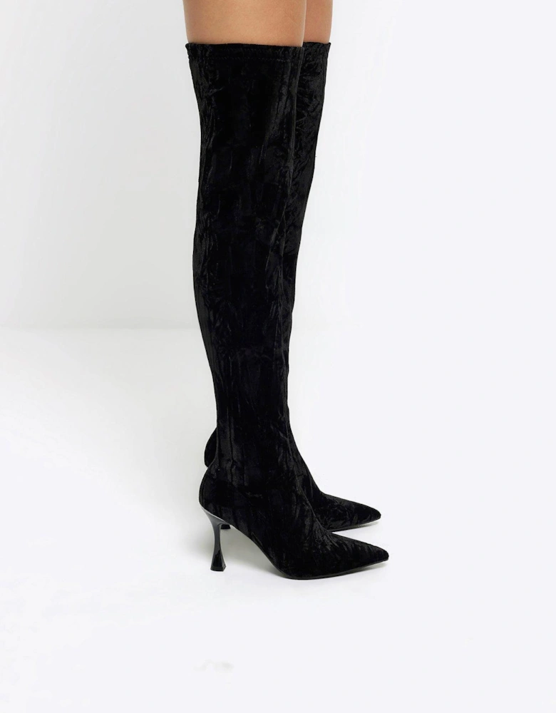 Over The Knee Boot - Black