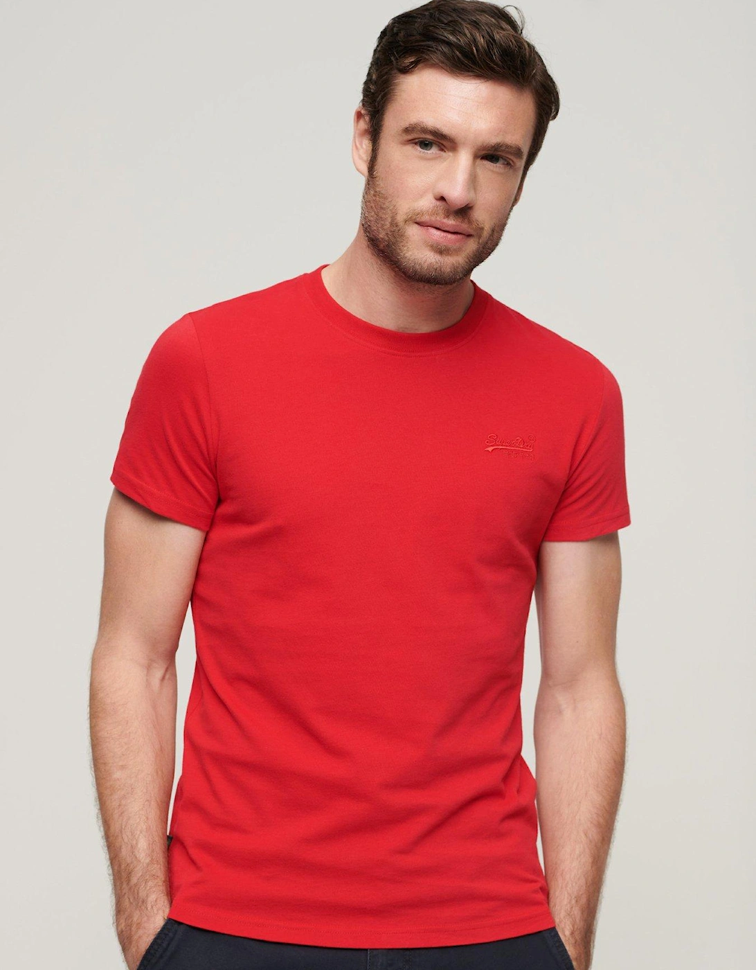 Essential Logo Embroidered T-Shirt - Red, 2 of 1