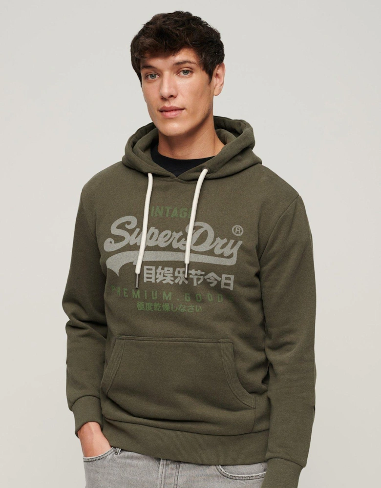 Classic Vintage Logo Heritage Hoodie - Khaki