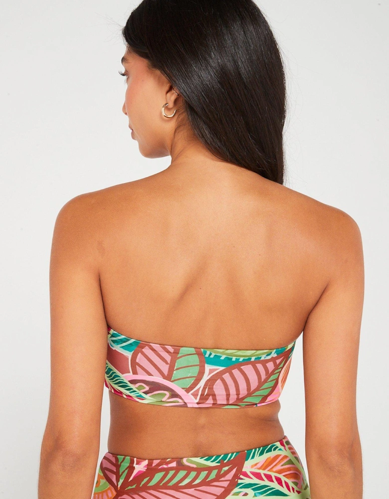 Mix & Match Bandeau Bikini Top - Bright Print