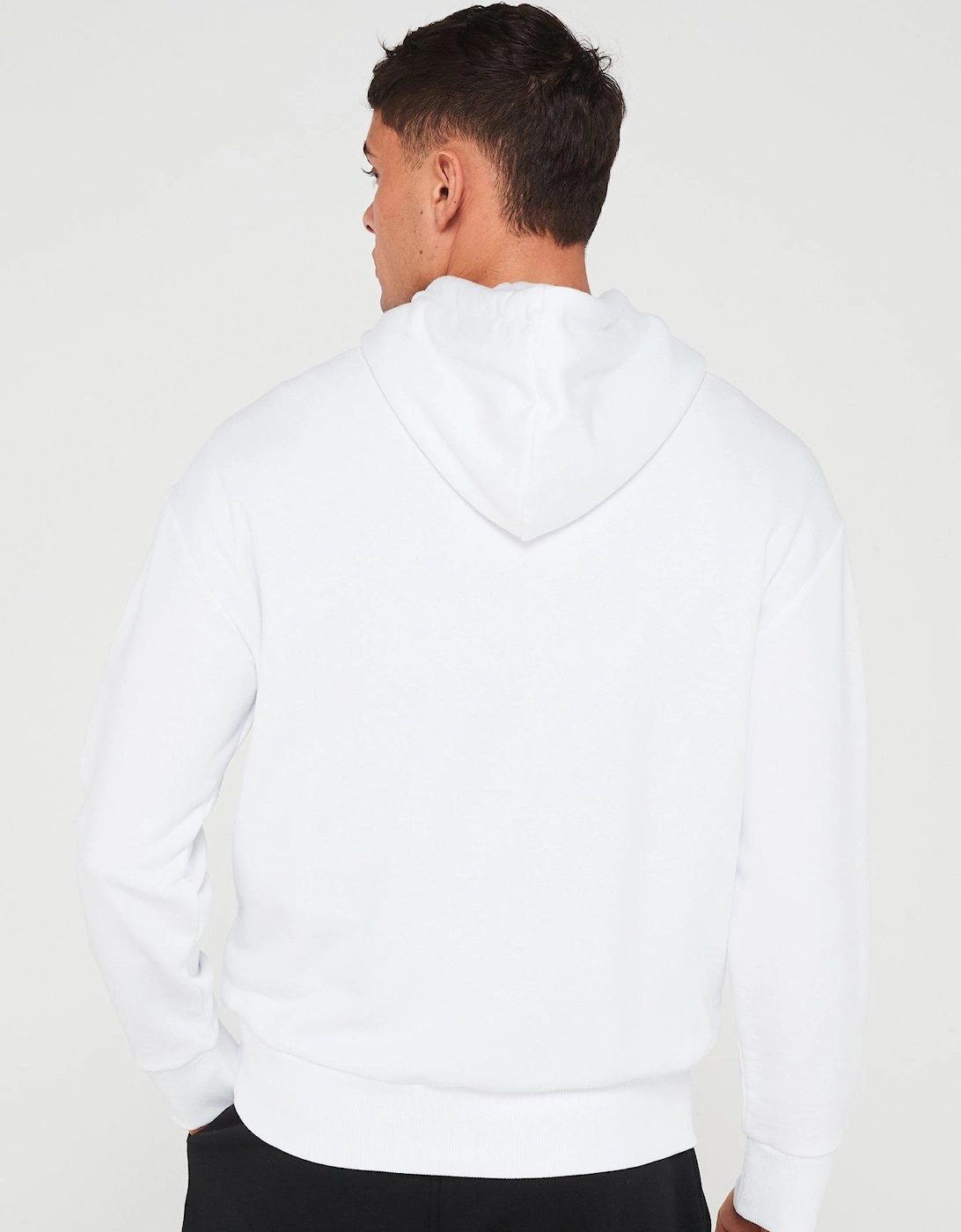 Nano Logo Cotton Modal Hoodie - White