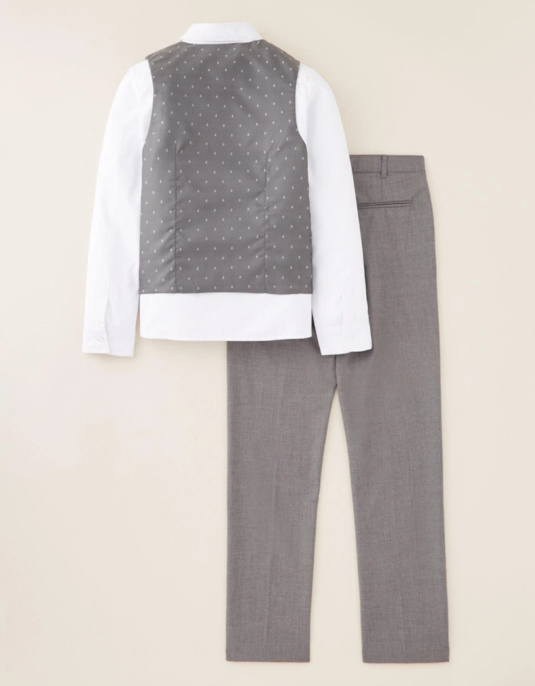 Children's Trouser, Waistcoat and Shirt Suit - Grey