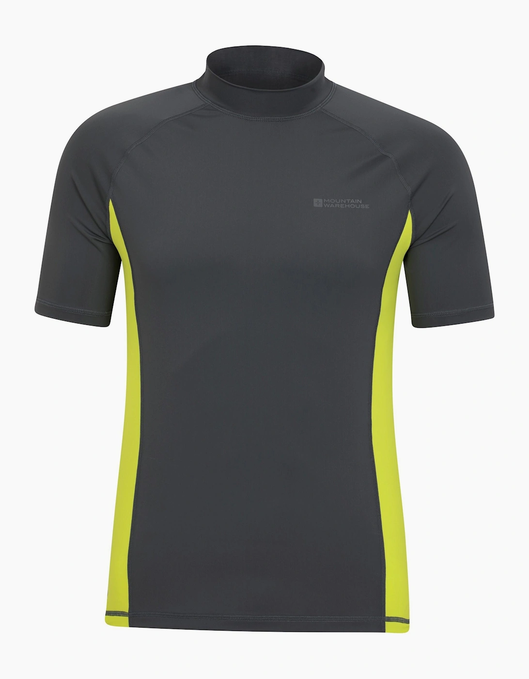 Mountain Warehouse Men's Black/Grey Uv Protection Rash Guard - : 36 S