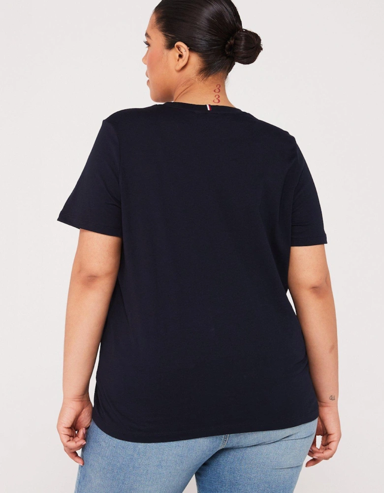 Plus Size Signature T-Shirt - Navy