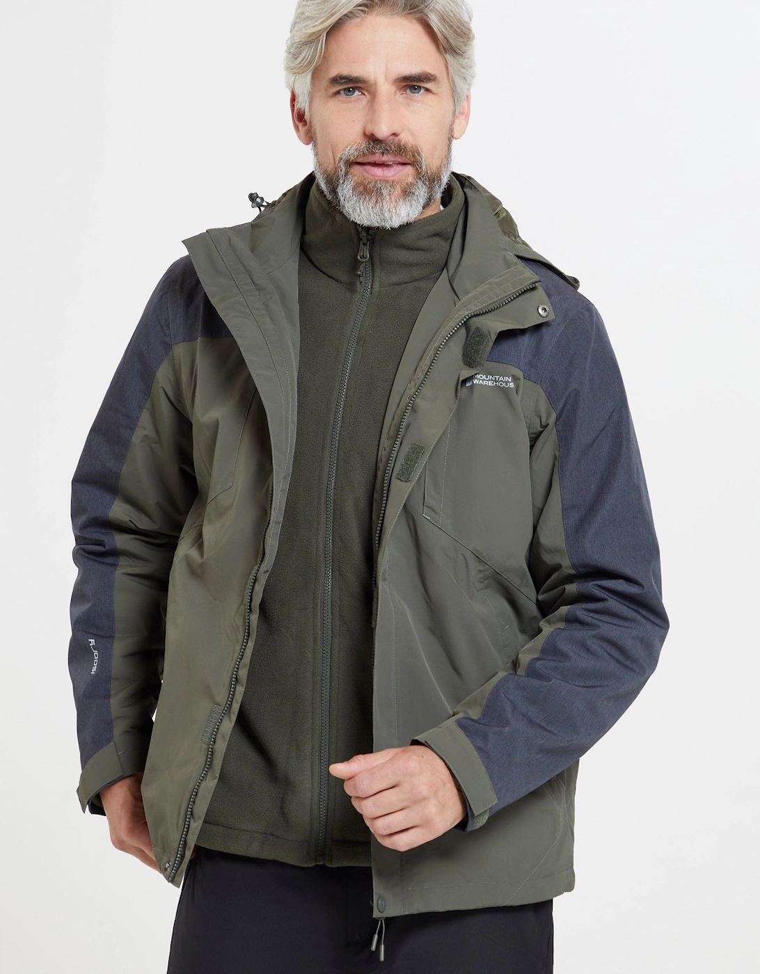 Mens District Extreme 3 in 1 Waterproof Jacket, 6 of 5