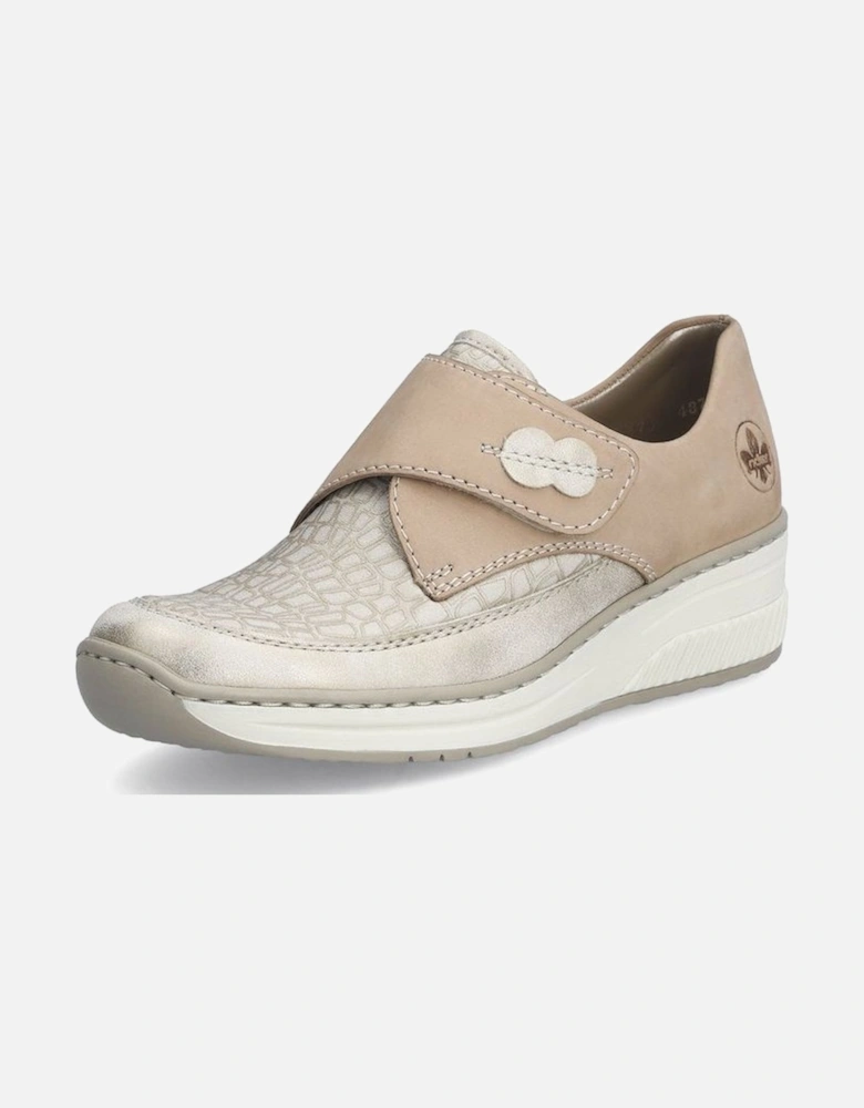 ladies Velcro shoe 487C0-60 in beige