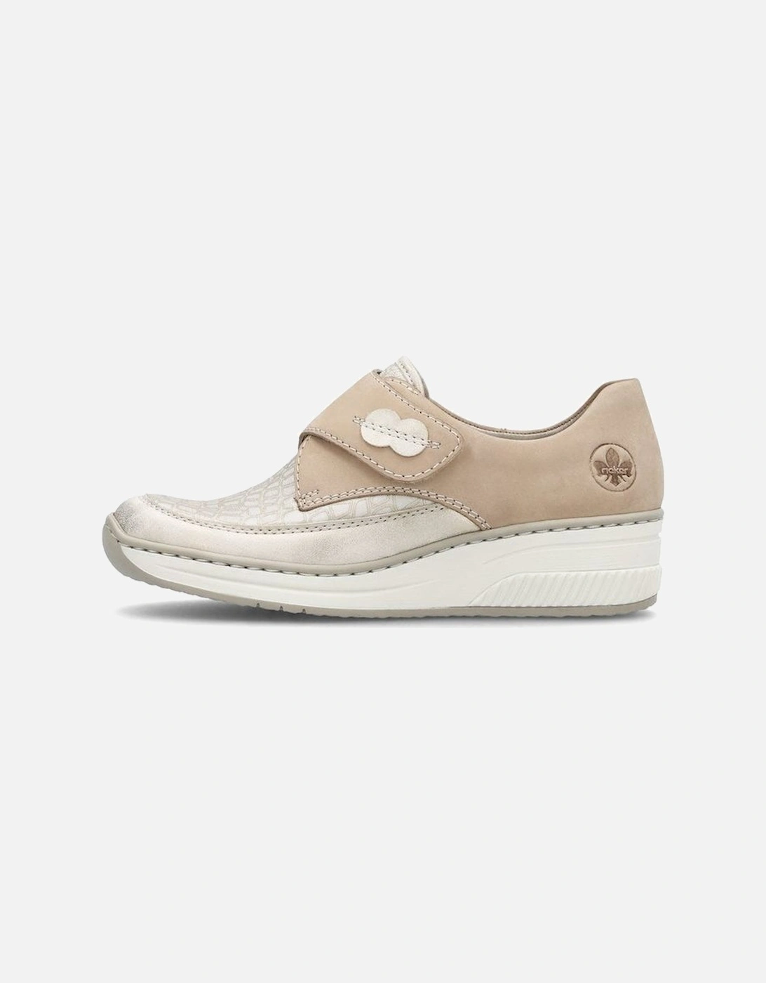 ladies Velcro shoe 487C0-60 in beige