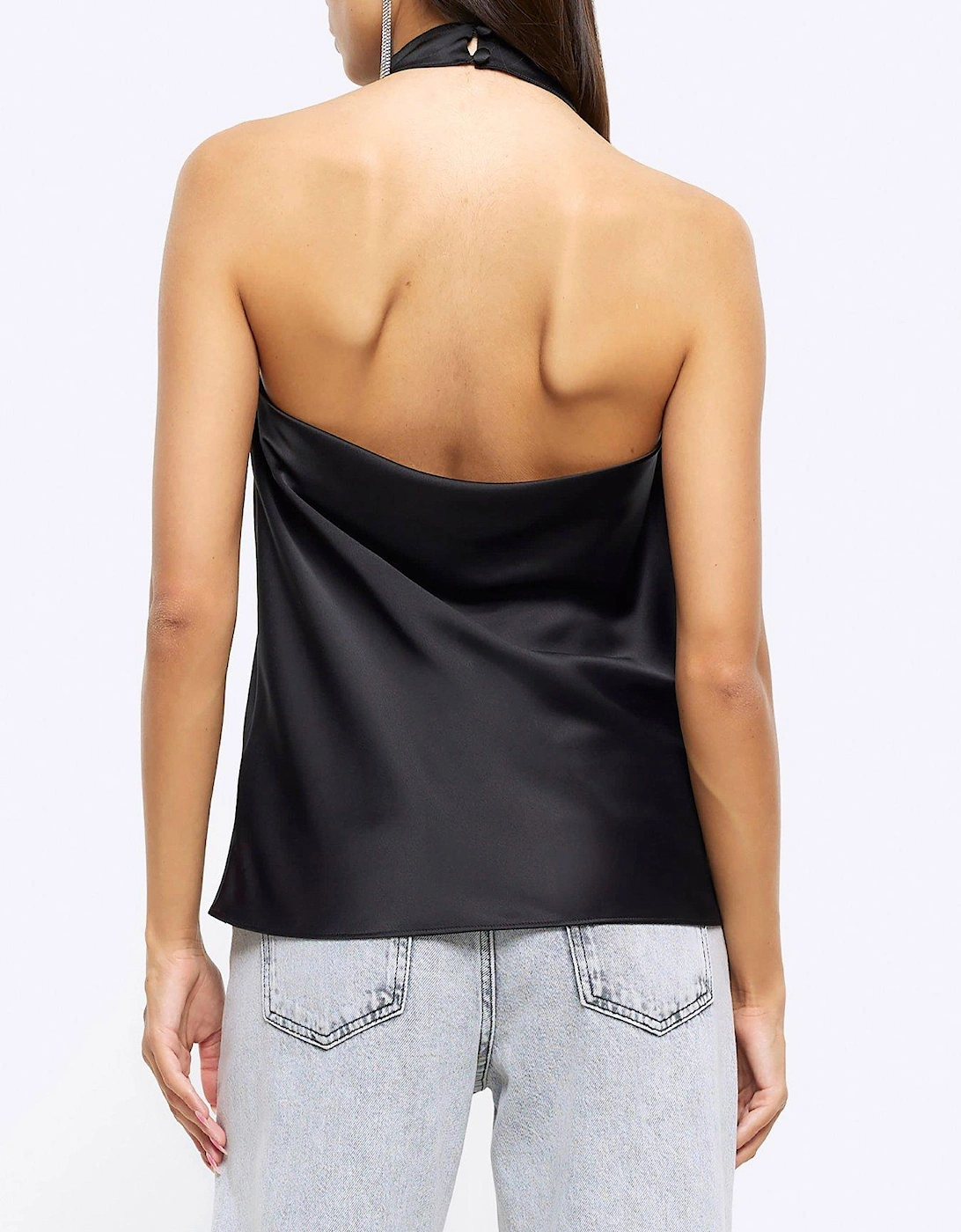 Halterneck Top - Black