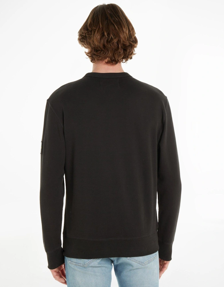 Jeans Badge Crew Sweat - Black