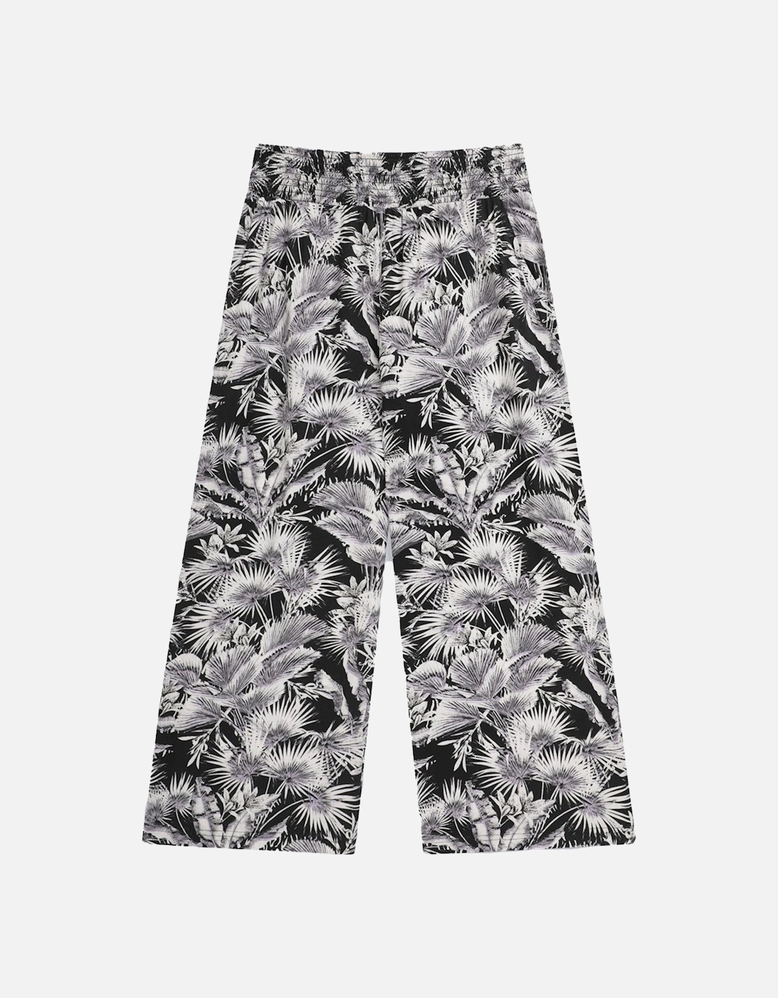 Womens/Ladies Tassia Leaf Print Recycled Cropped Trousers, 6 of 5