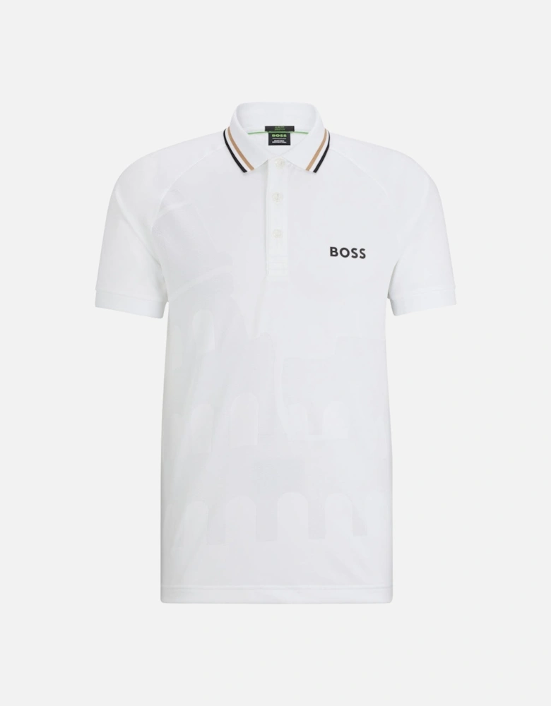 BOSS Green Patteo MB Polo Shirt 10259763 100 White