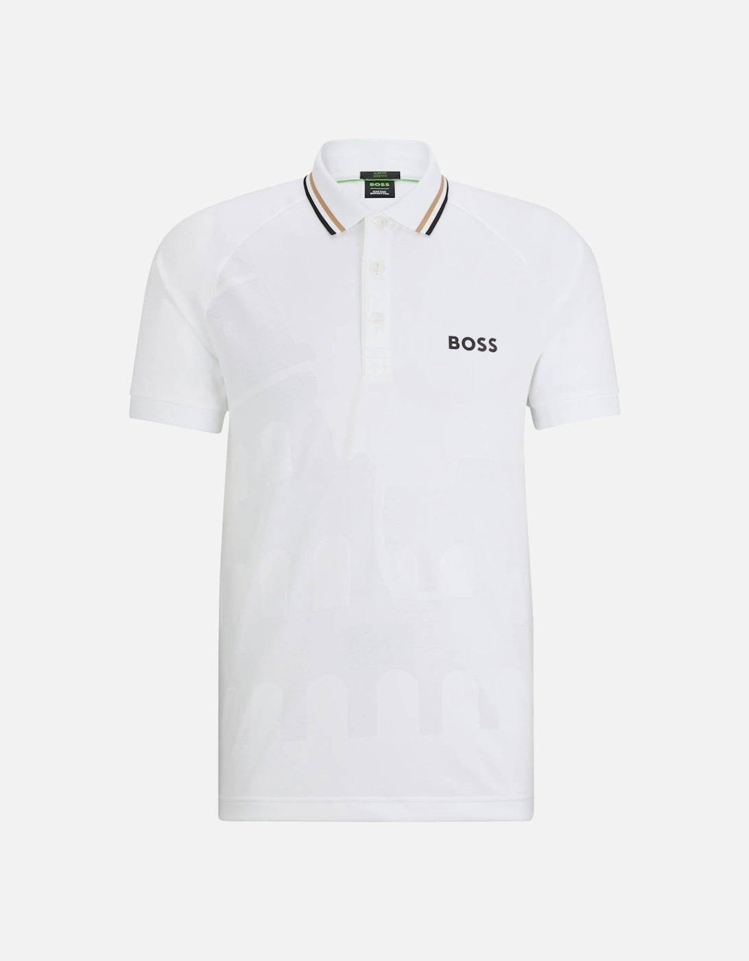 BOSS Green Patteo MB Polo Shirt 10259763 100 White, 5 of 4