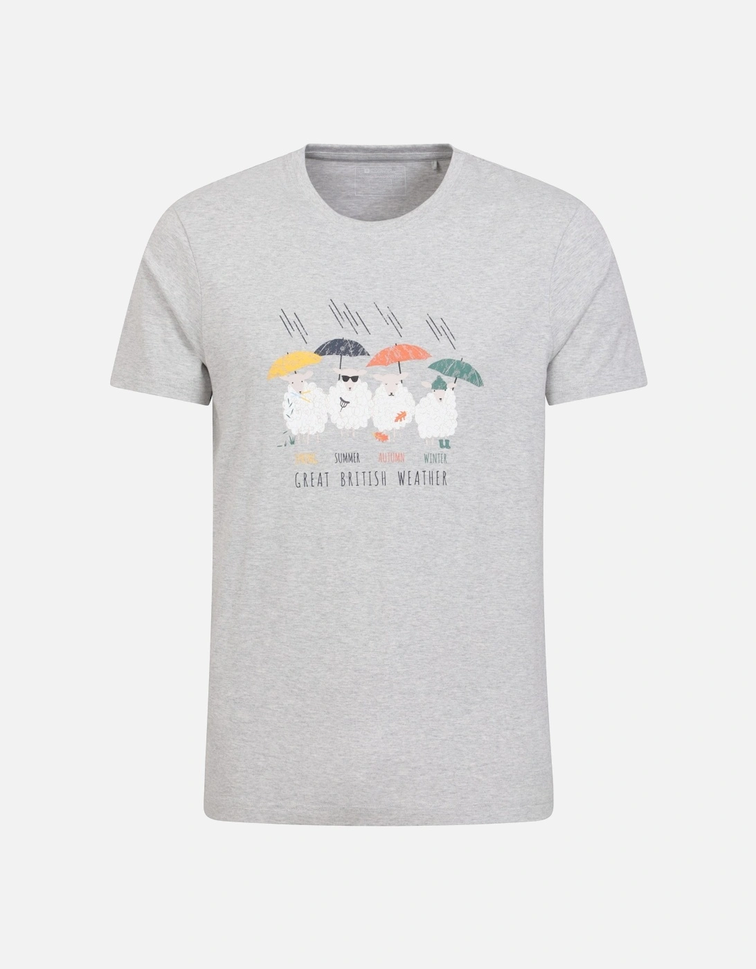 Mens Great British Weather T-Shirt, 5 of 4