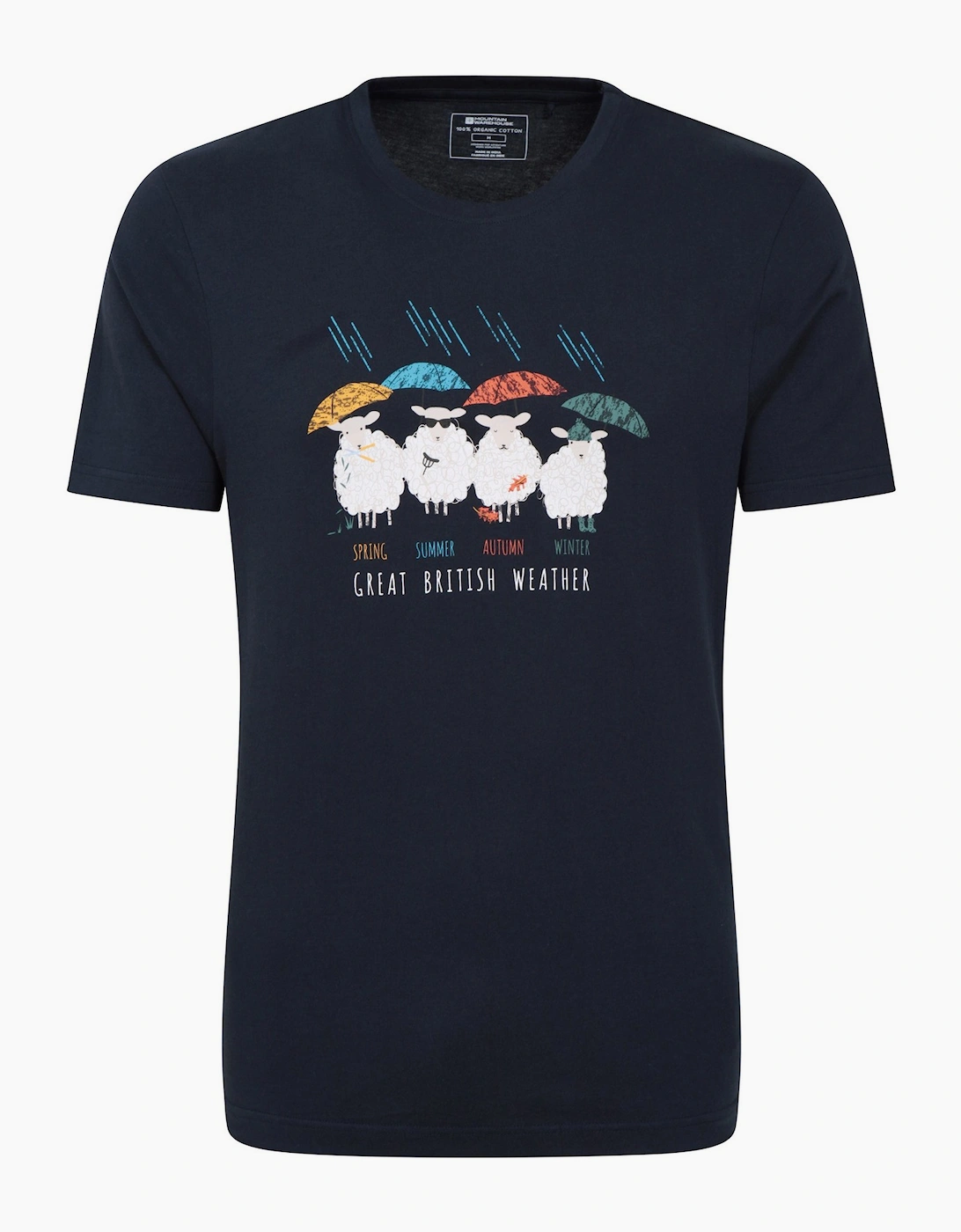 Mountain Warehouse Men's Mountain Warehouse Mens Great British Weather T-Shirt - Navy
