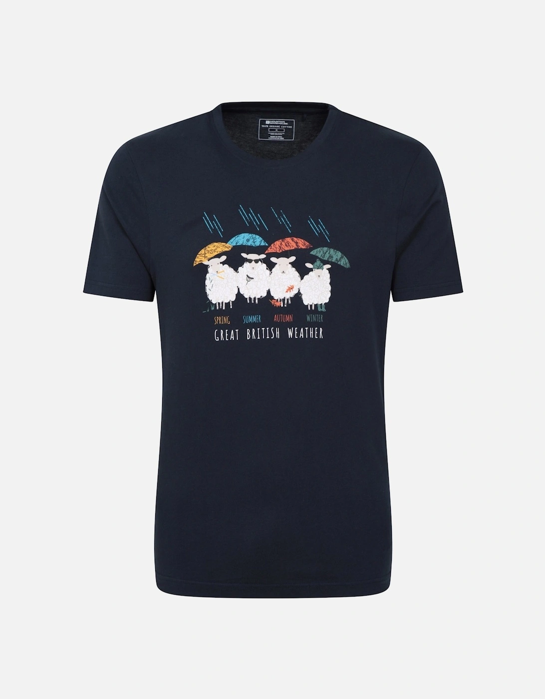 Mens Great British Weather T-Shirt, 4 of 3
