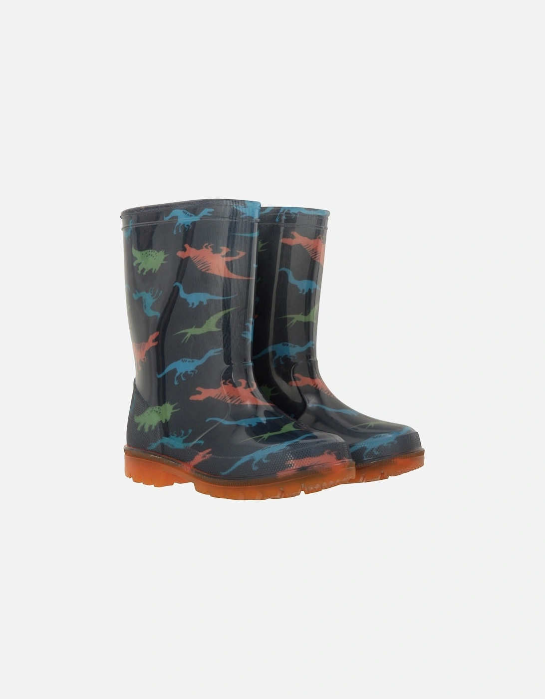 Childrens/Kids Splash Dinosaur Light Up Wellington Boots, 6 of 5