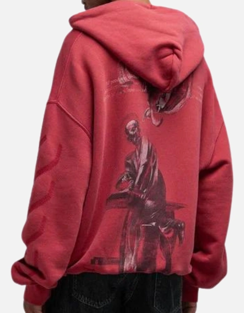 St. Matthew Design Skate Fit Washed Red Hoodie