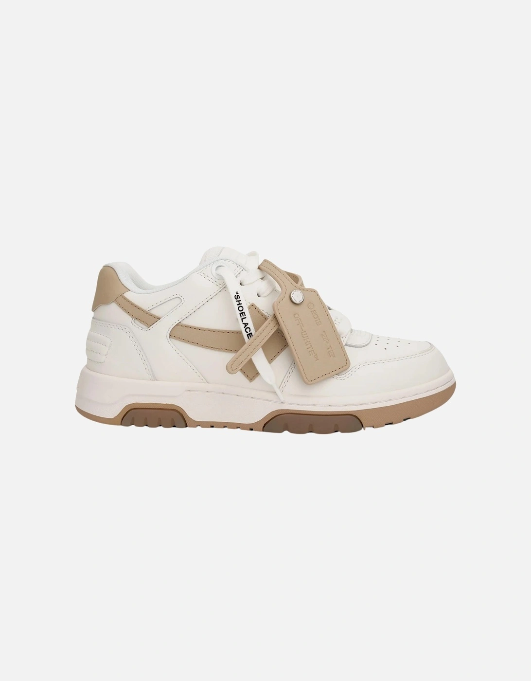 Out Of Office Low Top White Sand Leather Sneakers, 5 of 4