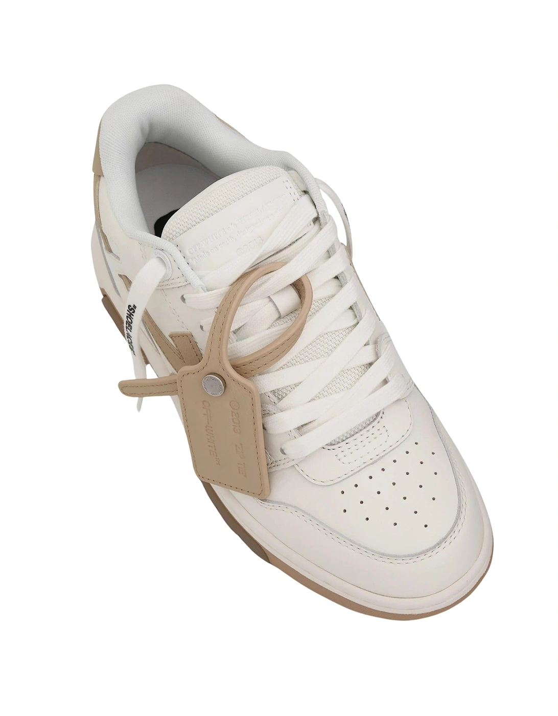 Out Of Office Low Top White Sand Leather Sneakers