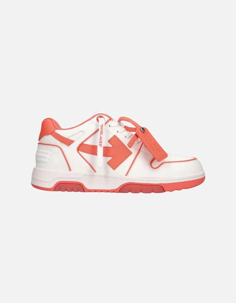 Out Of Office Coral Red Calf Leather Sneakers