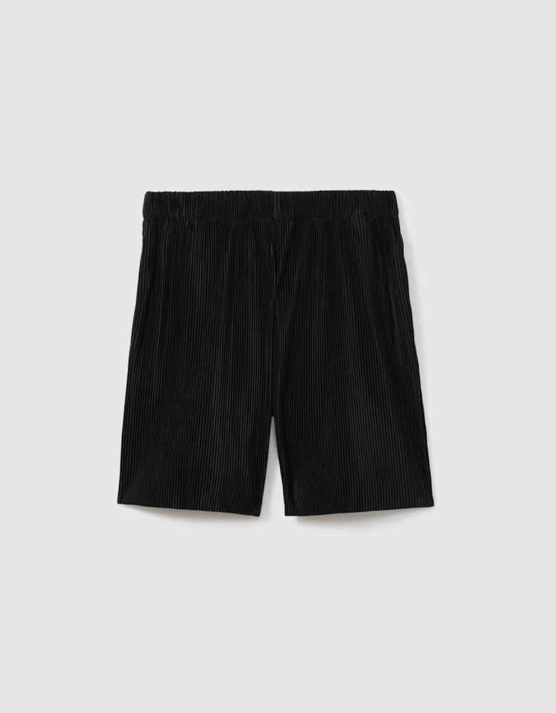 Elasticated Plisse Shorts