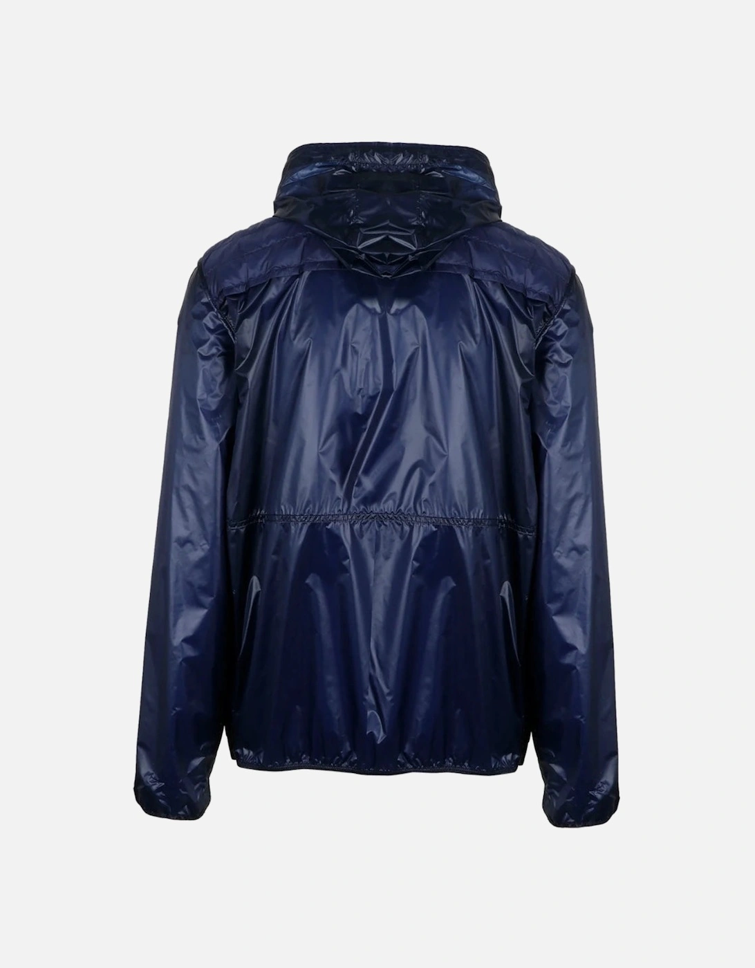 Genius X Craig Navy Blue Padded Zip-Up Hooded Jacket