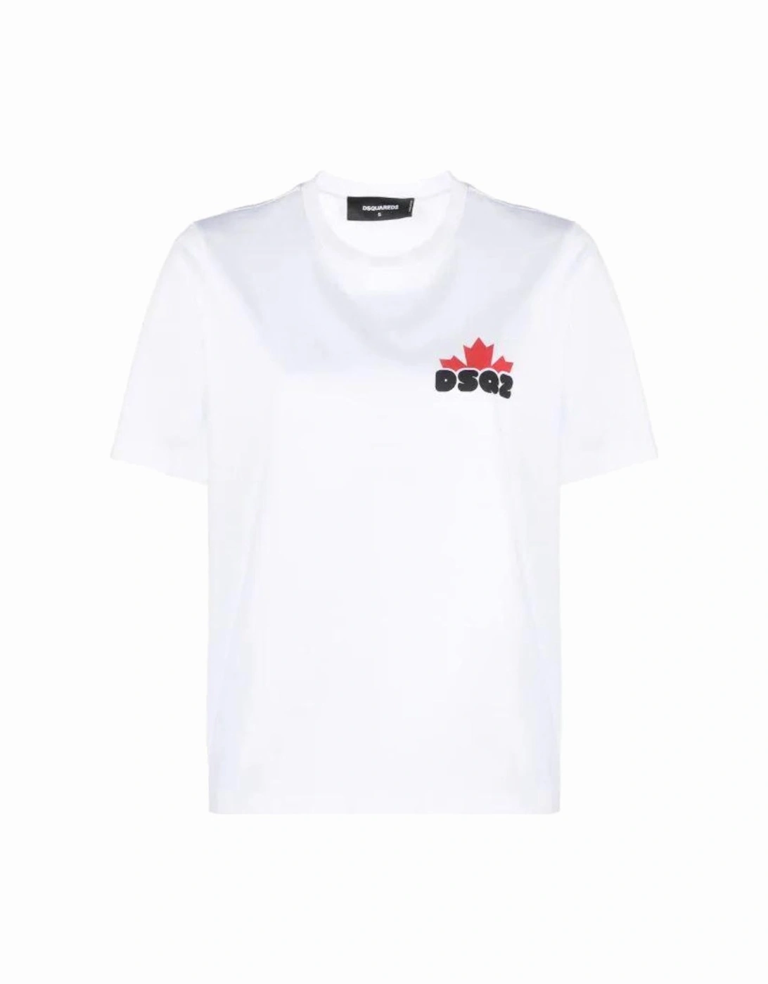 Small Maple Leaf Logo Cool Fit White T-Shirt, 2 of 1