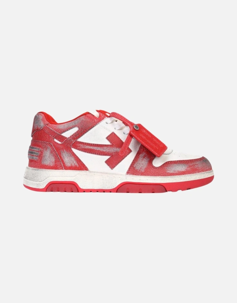 Out Of Office Vintage Calf Leather Red Sneakers