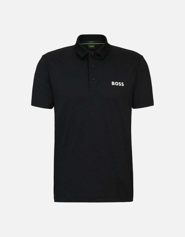 BOSS Green Paddytech Polo Shirt 10259053 001 Black