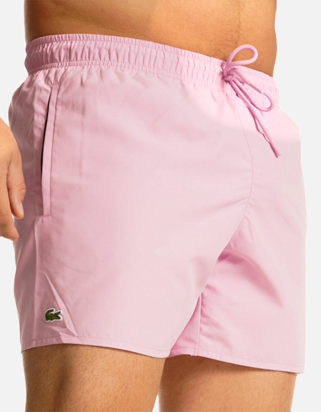 Mens Quick Dry Swim Shorts (Pink/Green), 8 of 7