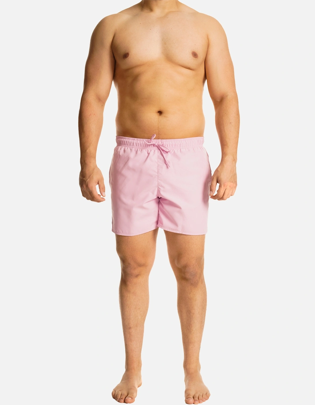 Mens Quick Dry Swim Shorts (Pink/Green)