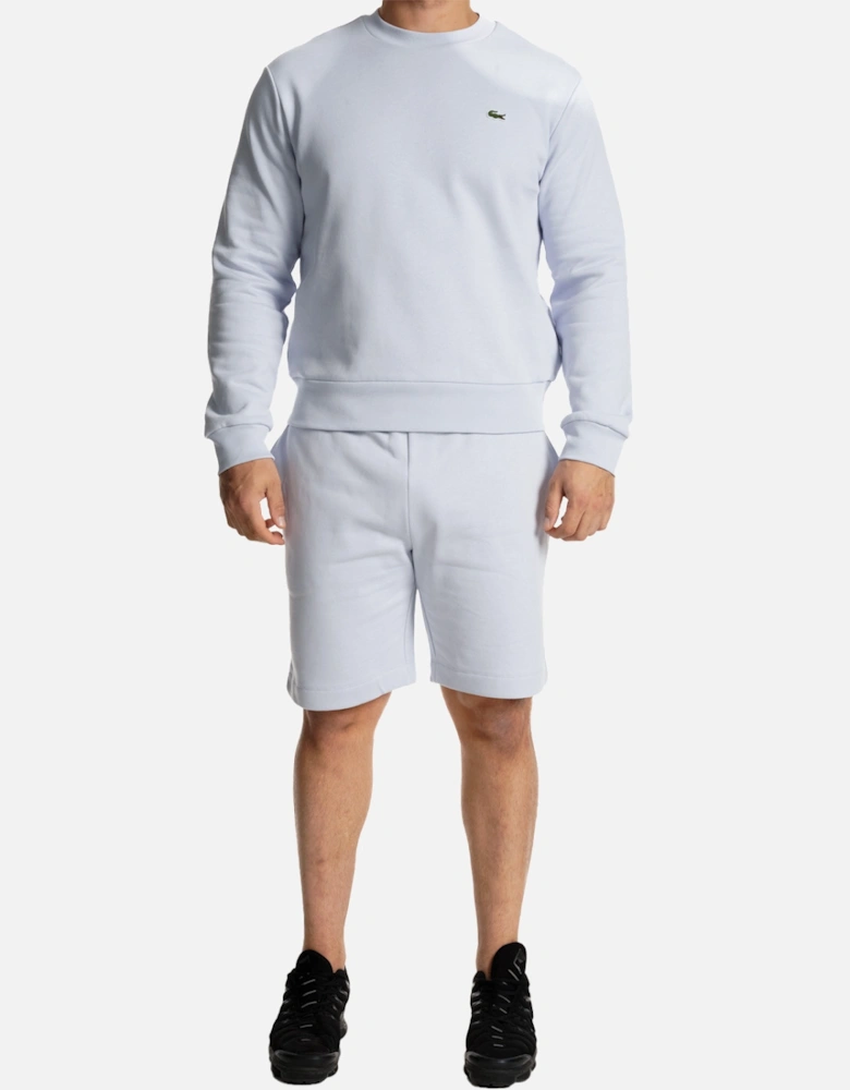 Mens Fleece Shorts (Light Blue)