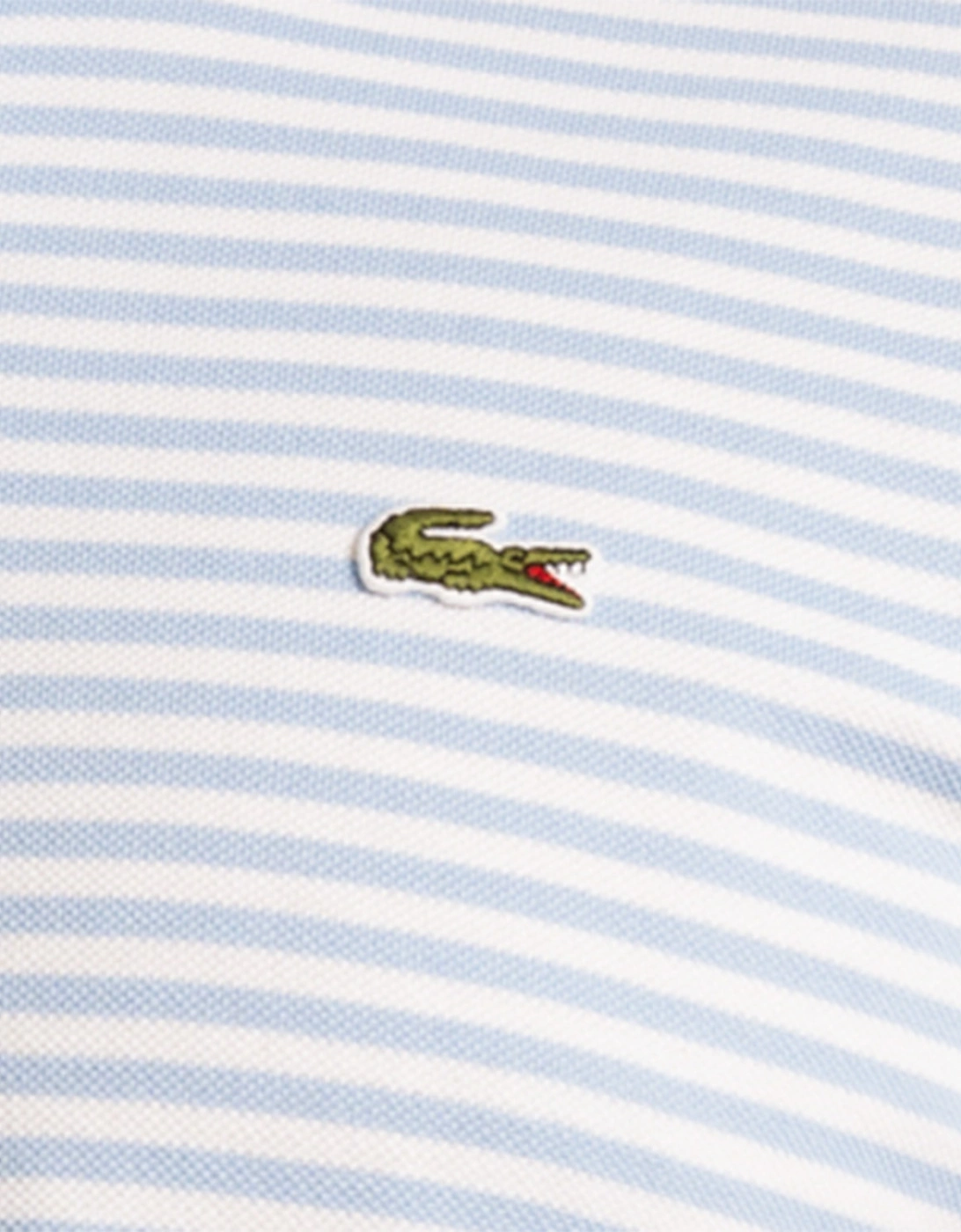 Mens Striped Polo Shirt (White/Blue)