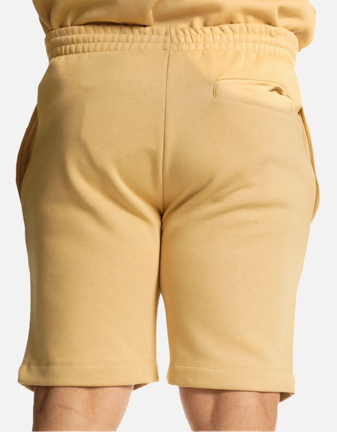 Mens Fleece Shorts (Beige)