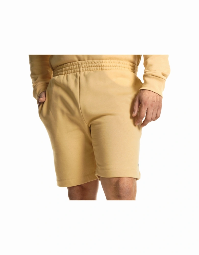 Mens Fleece Shorts (Beige)