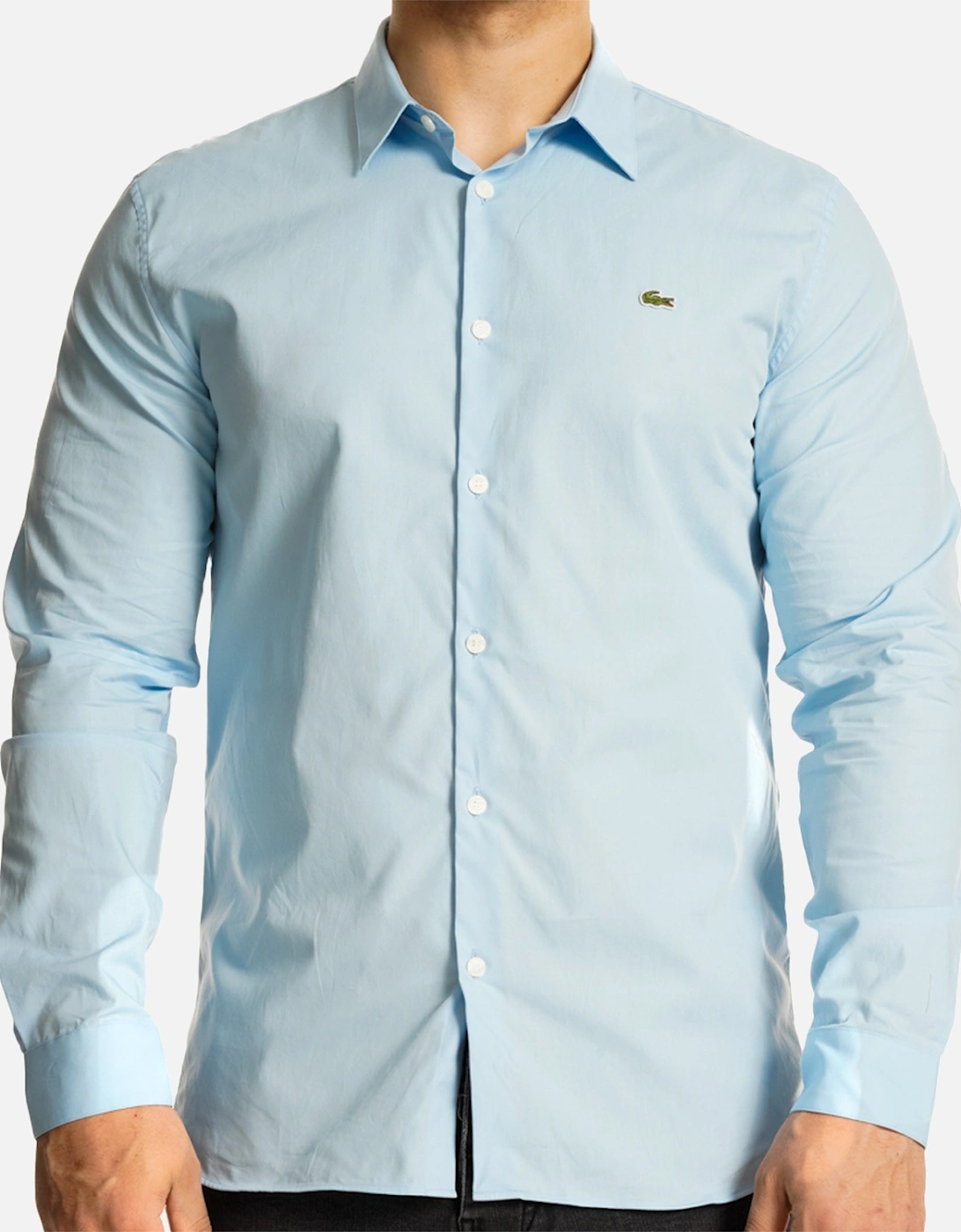 Mens L/S Slim Fit Shirt (Light Blue), 8 of 7