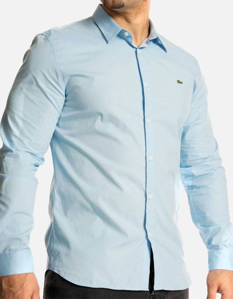 Mens L/S Slim Fit Shirt (Light Blue)