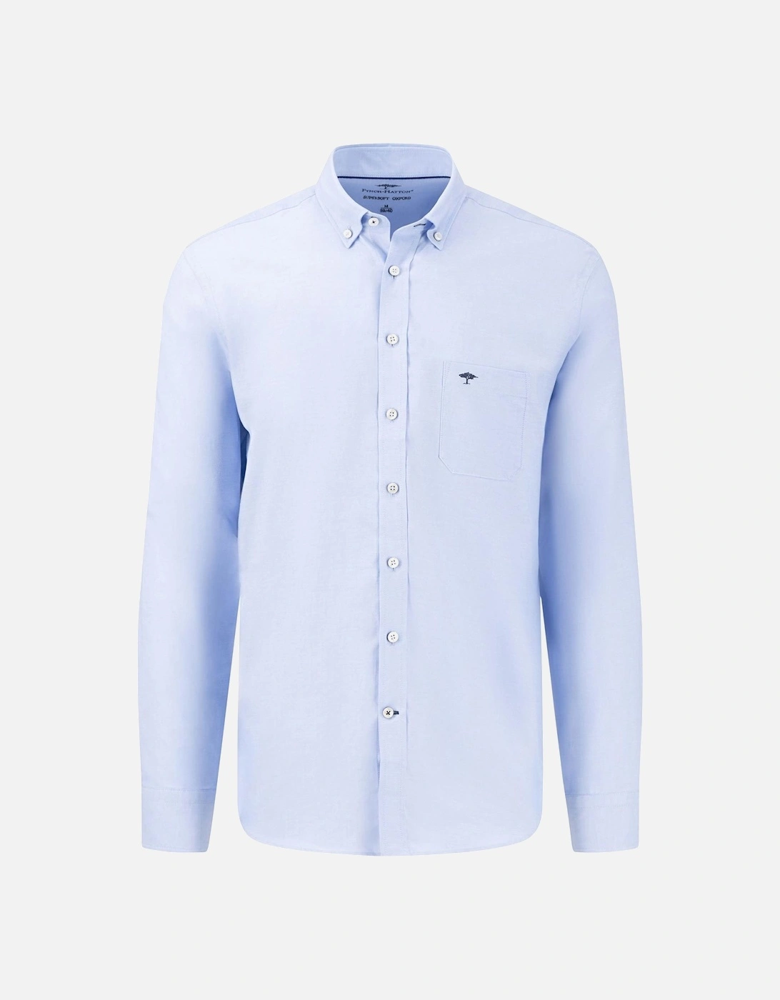 Fynch-hatton Oxford Long Sleeve Shirt Light Blue, 4 of 3