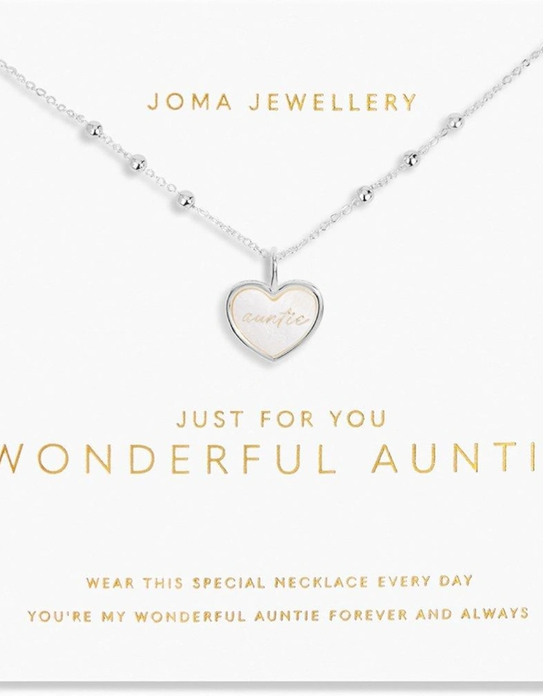 My Moments Just For You Wonderful Auntie Necklace